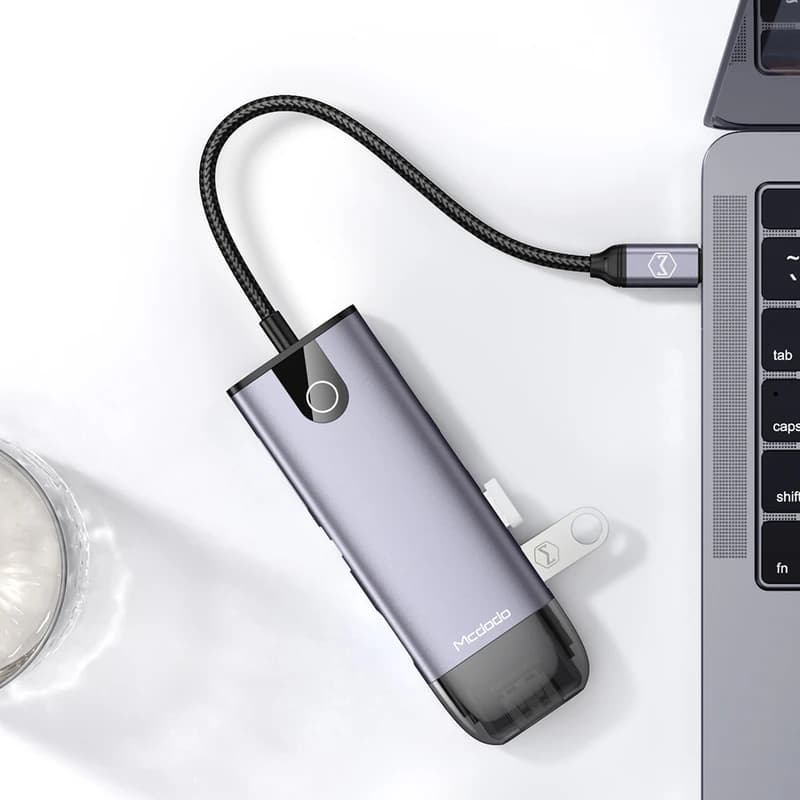 هاب چند کاره مک دودو Mcdodo HU-7420 10 in 1 USB-C HUB USB3.0 HDMI 4K — تصویر ۷