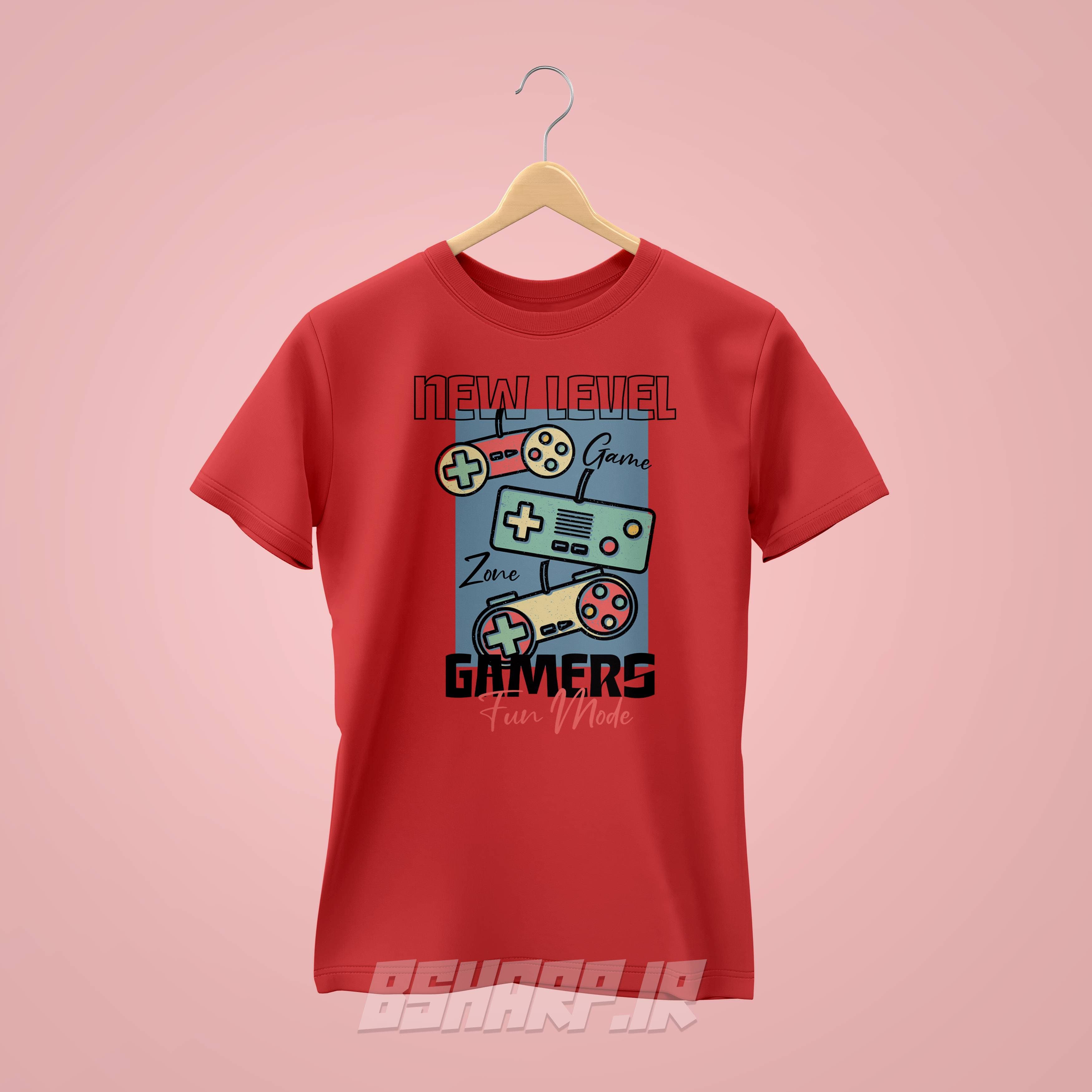 تیشرت Gamer طرح مرحله جدید — تصویر ۴