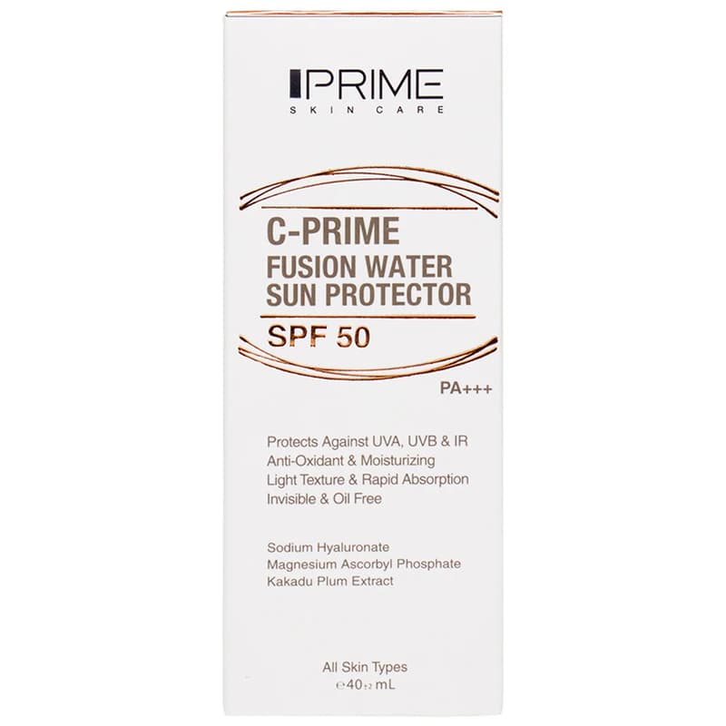 کرم ضدآفتاب بی‌رنگ پرایم، با SPF50، مدل C-Prime Fusion Water — تصویر ۵