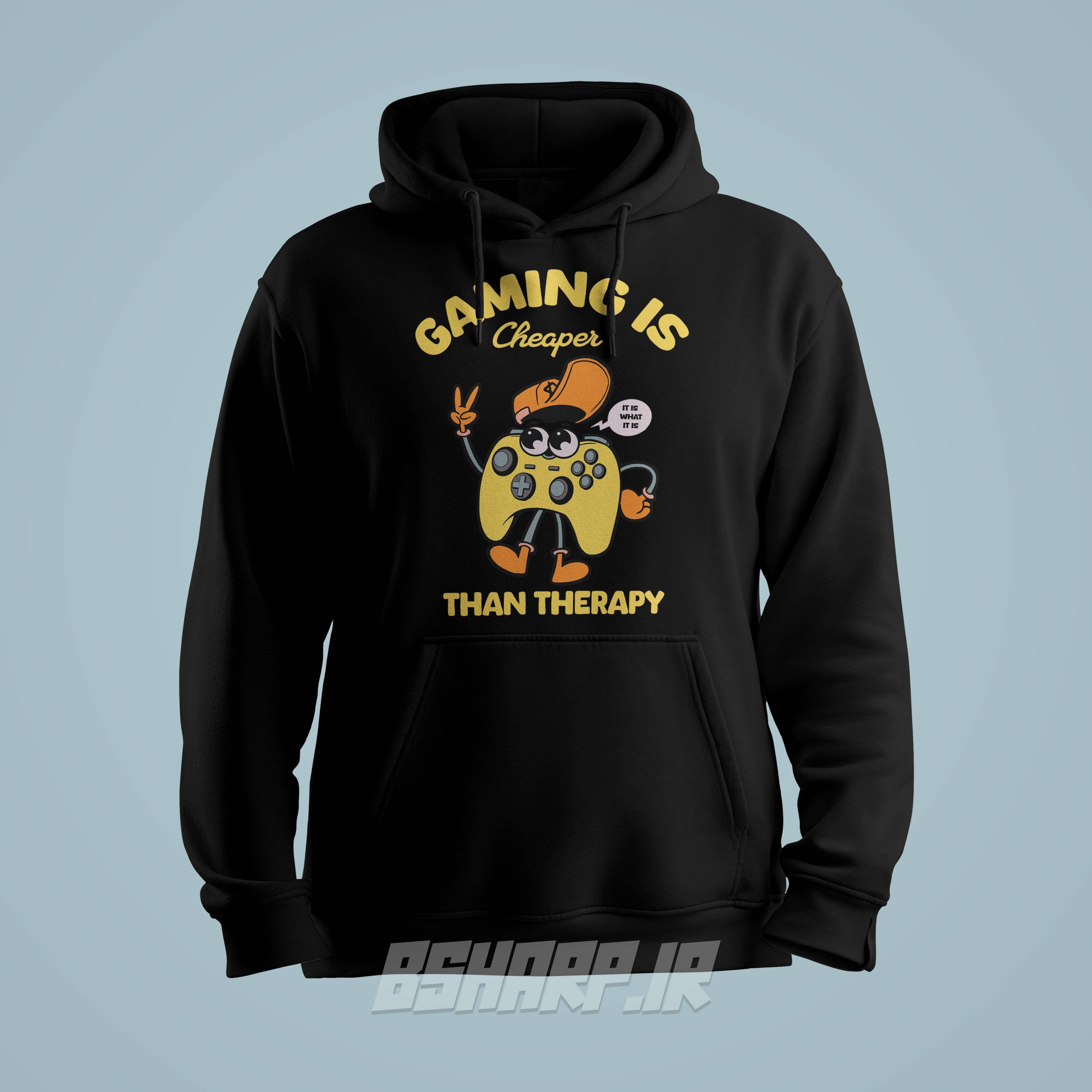 هودی Gamer طرح Cheaper Than Therapy