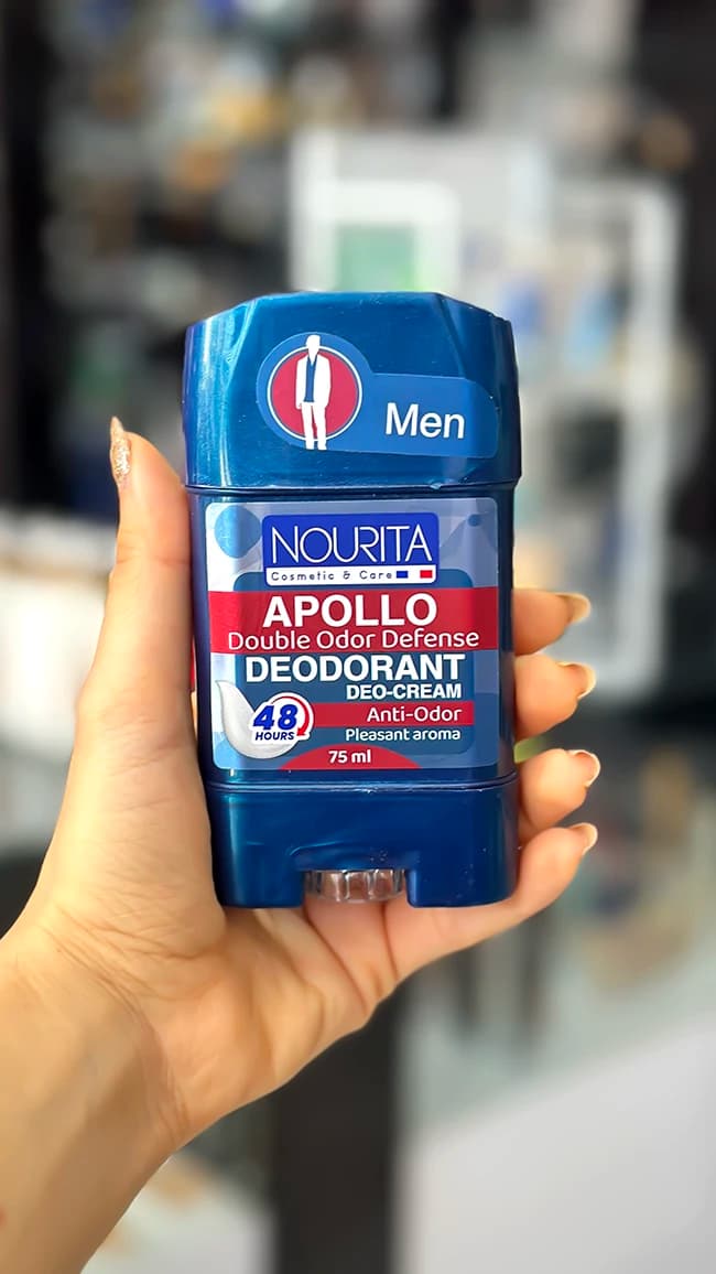 استیک کرمی ضد تعریق مردانه نوریتا مدل Apollo با ماندگاری 48 ساعته حجم 75 میلی‌لیتر