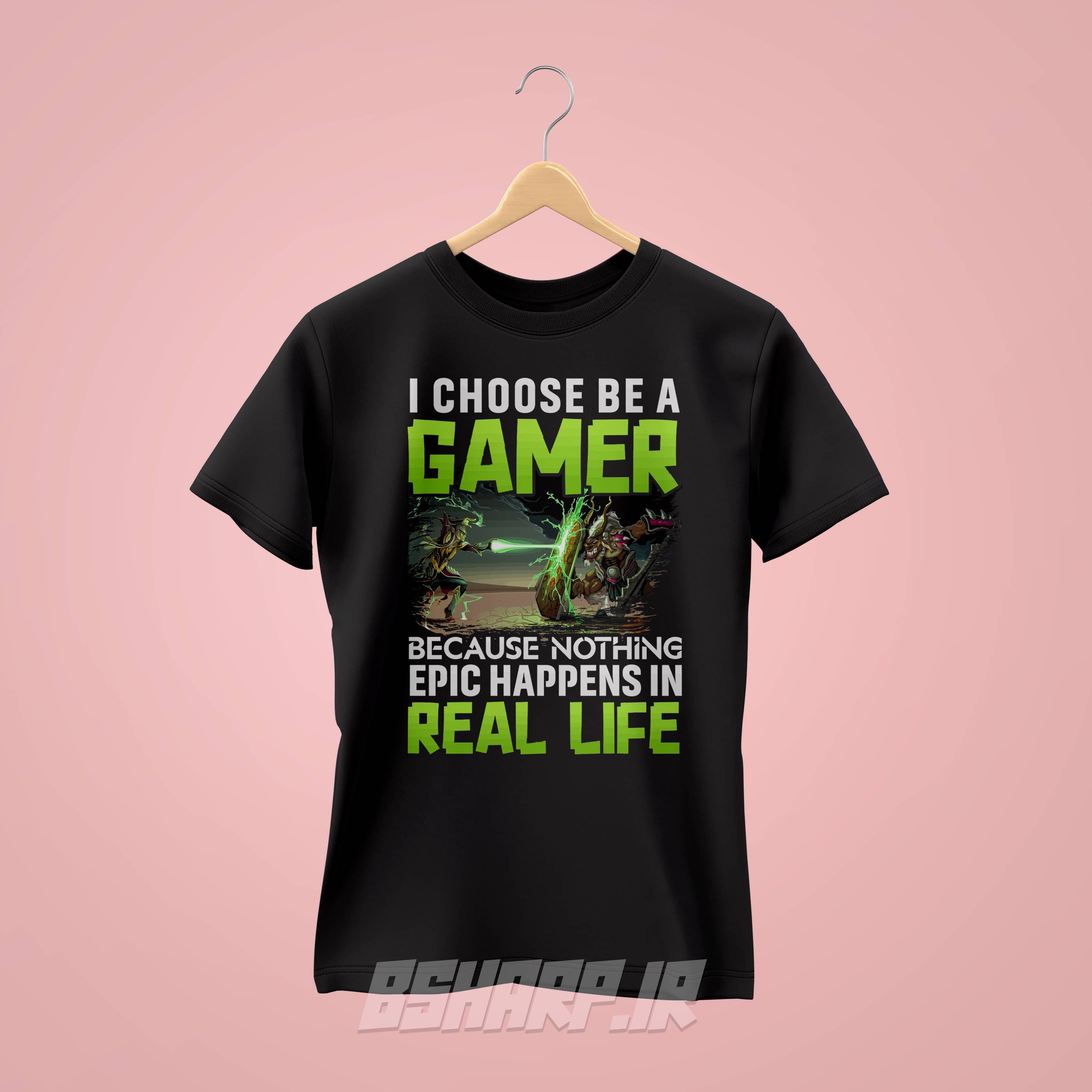 تیشرت Gamer طرح گیم رو انتخاب میکنم