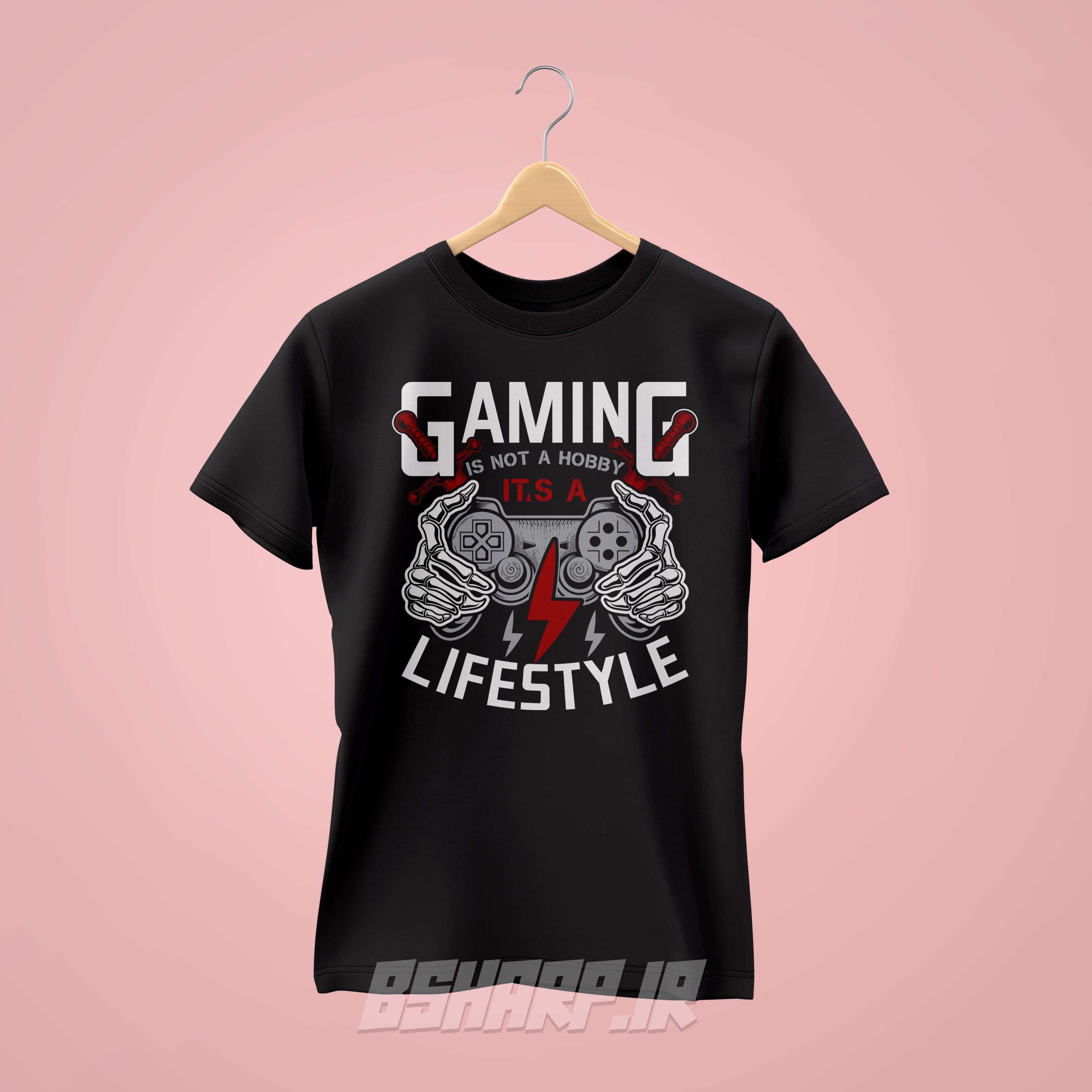 تیشرت Gamer طرح سبک زندگی