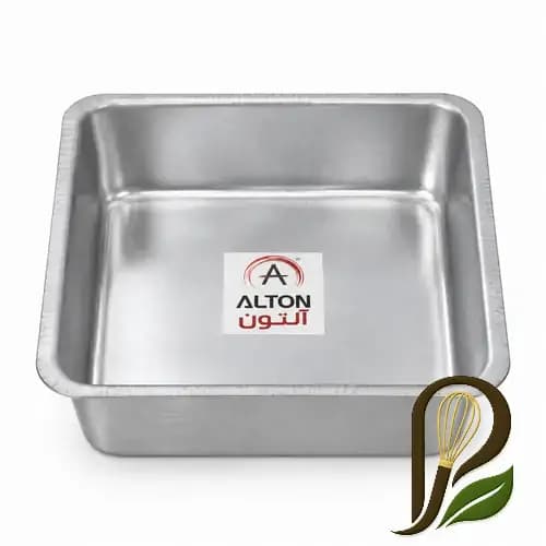 قالب کیک مربع گالوانیزه آلتون (Alton) | سایز ۲۰×۲۰، ارتفاع ۱۰ سانتی‌متر