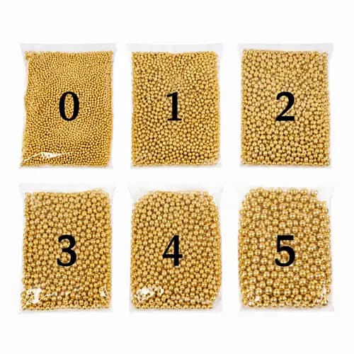مروارید طلایی تزیینی سایز متغیر 250 گرمی