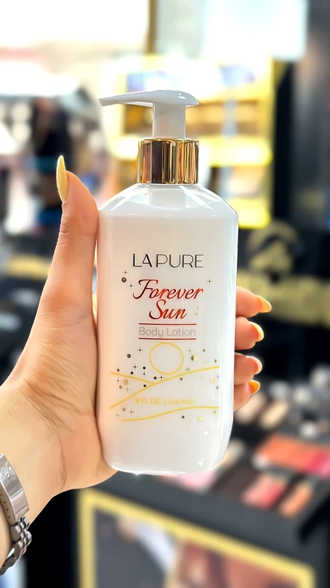 لوسیون بدن لپیور مدل Forever Sun حجم 236 میلی‌لیتر با رایحه میوه‌های استوایی