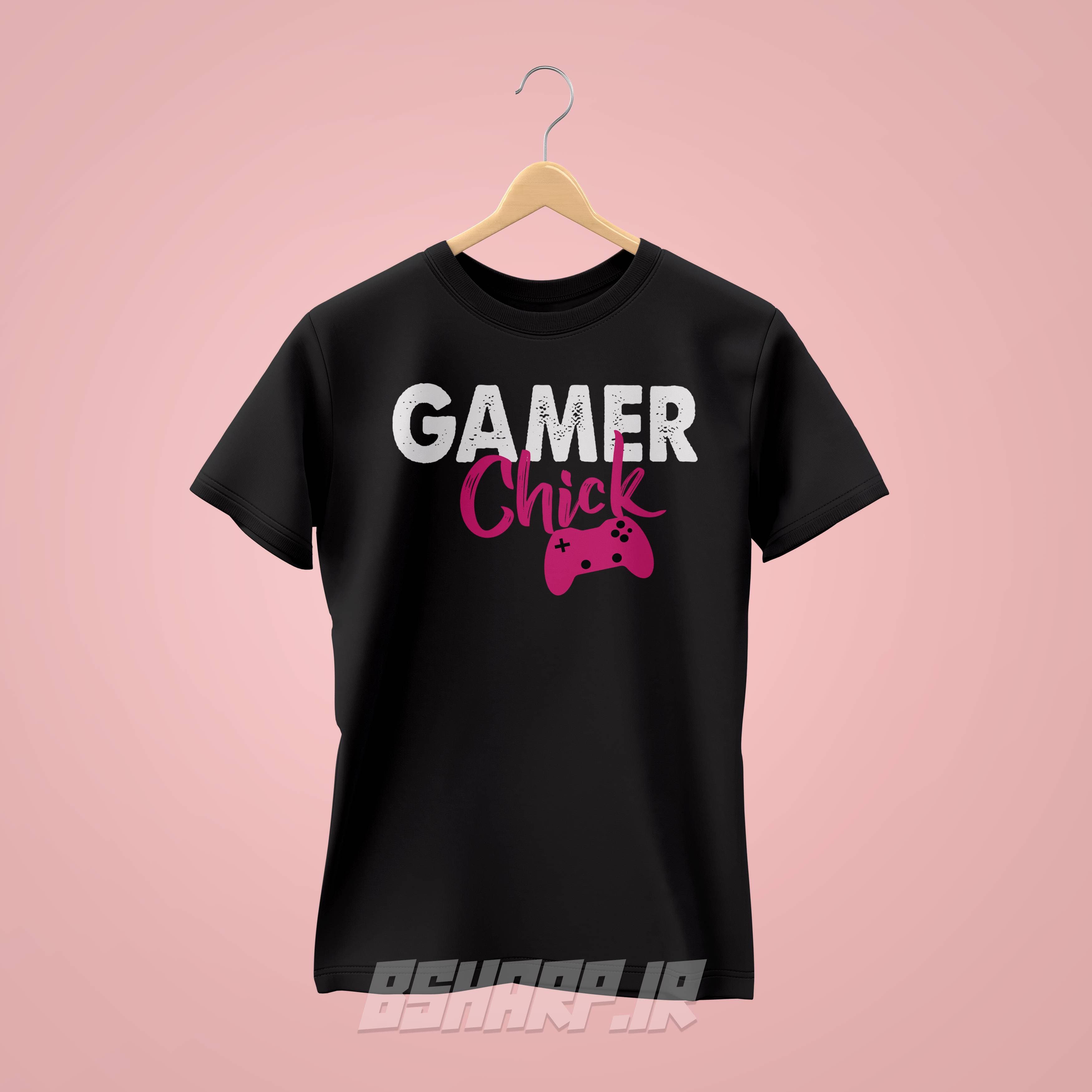 تیشرت Gamer طرح Gamer Chick
