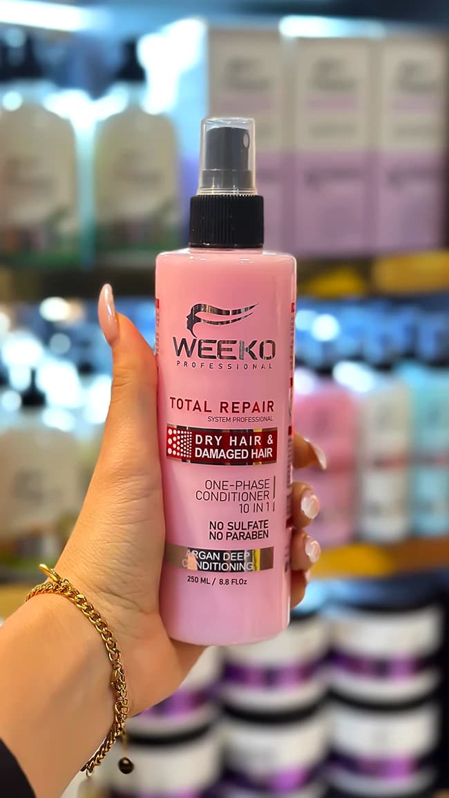 اسپری تک فاز ترمیم کننده مو ویکو مدل Total Repair حجم 250 میلی لیتر