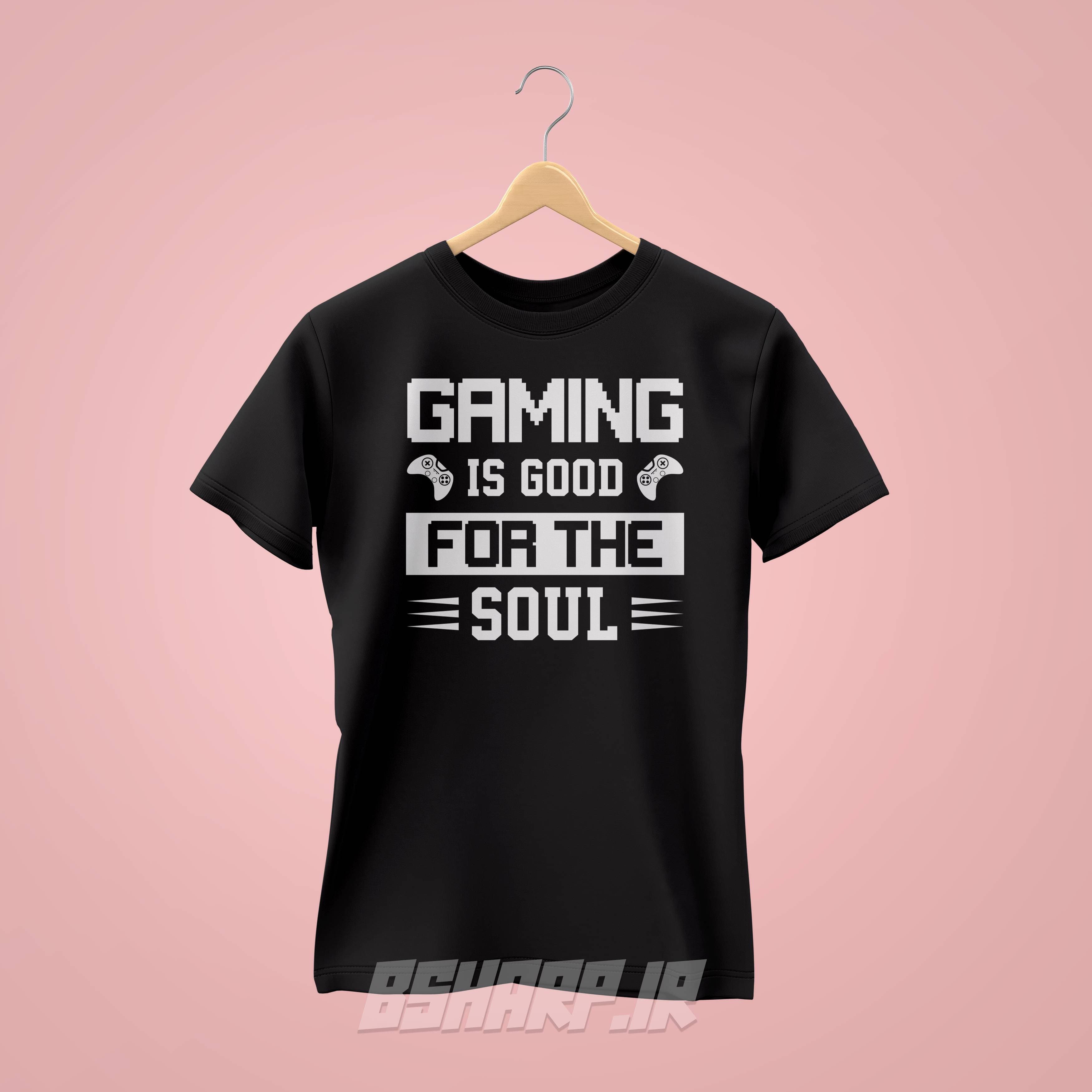 تیشرت Gamer طرح بازی غذای روح — تصویر ۲