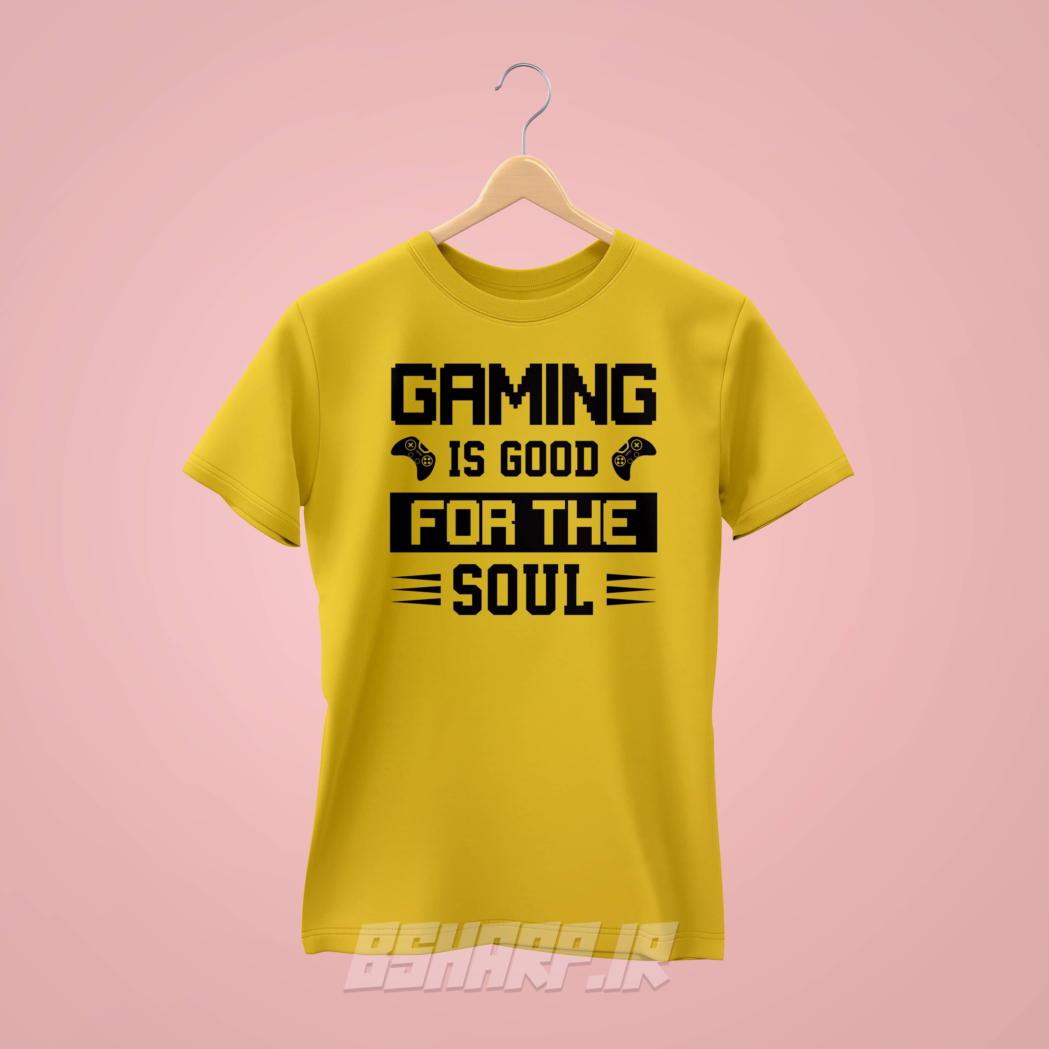تیشرت Gamer طرح بازی غذای روح — تصویر ۵