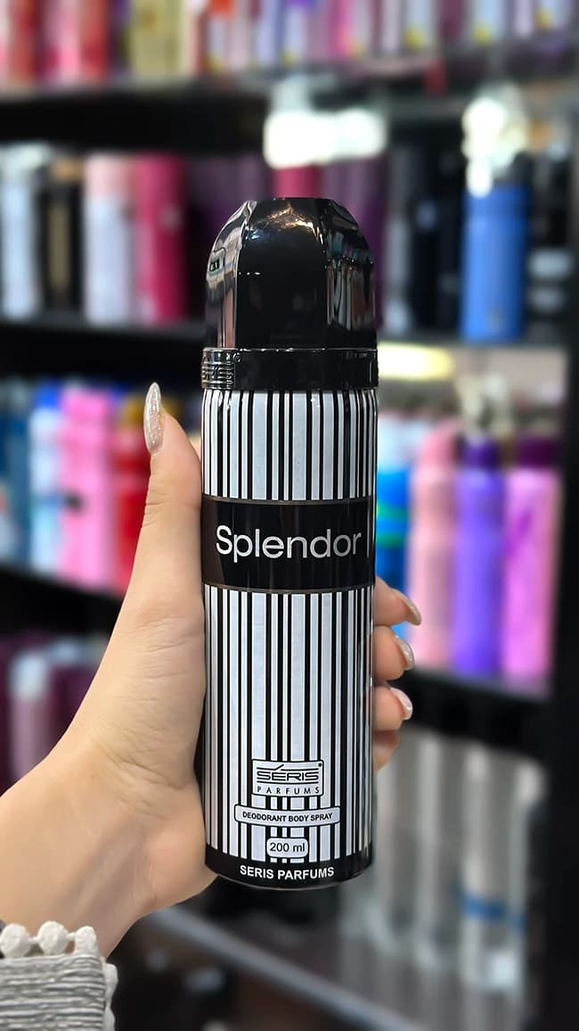 اسپری مردانه سریس مدل Splendor Black | رایحه شیرین و خنک، حجم 200ml — تصویر ۲