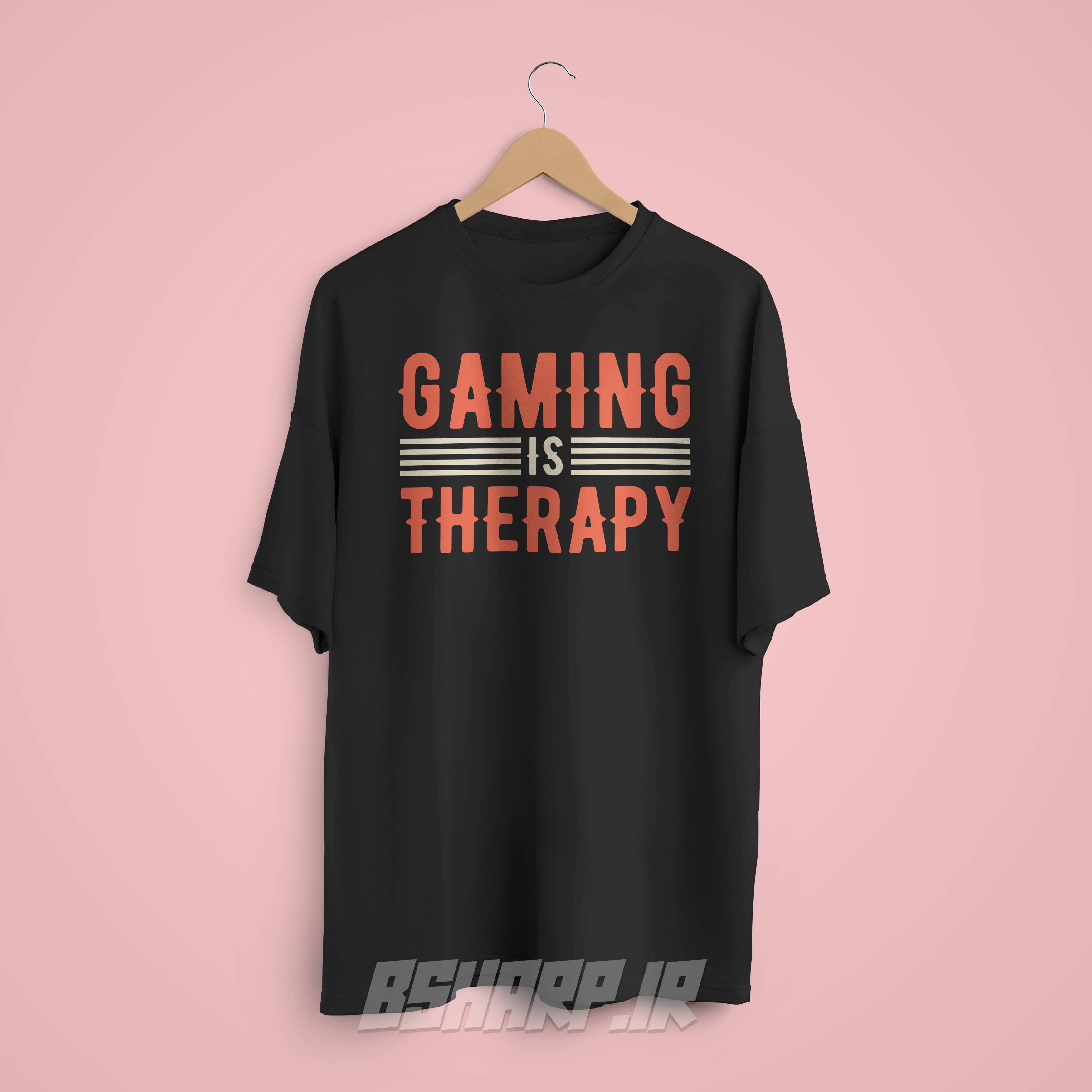 تیشرت Gamer طرح Gaming Is Therapy — تصویر ۹
