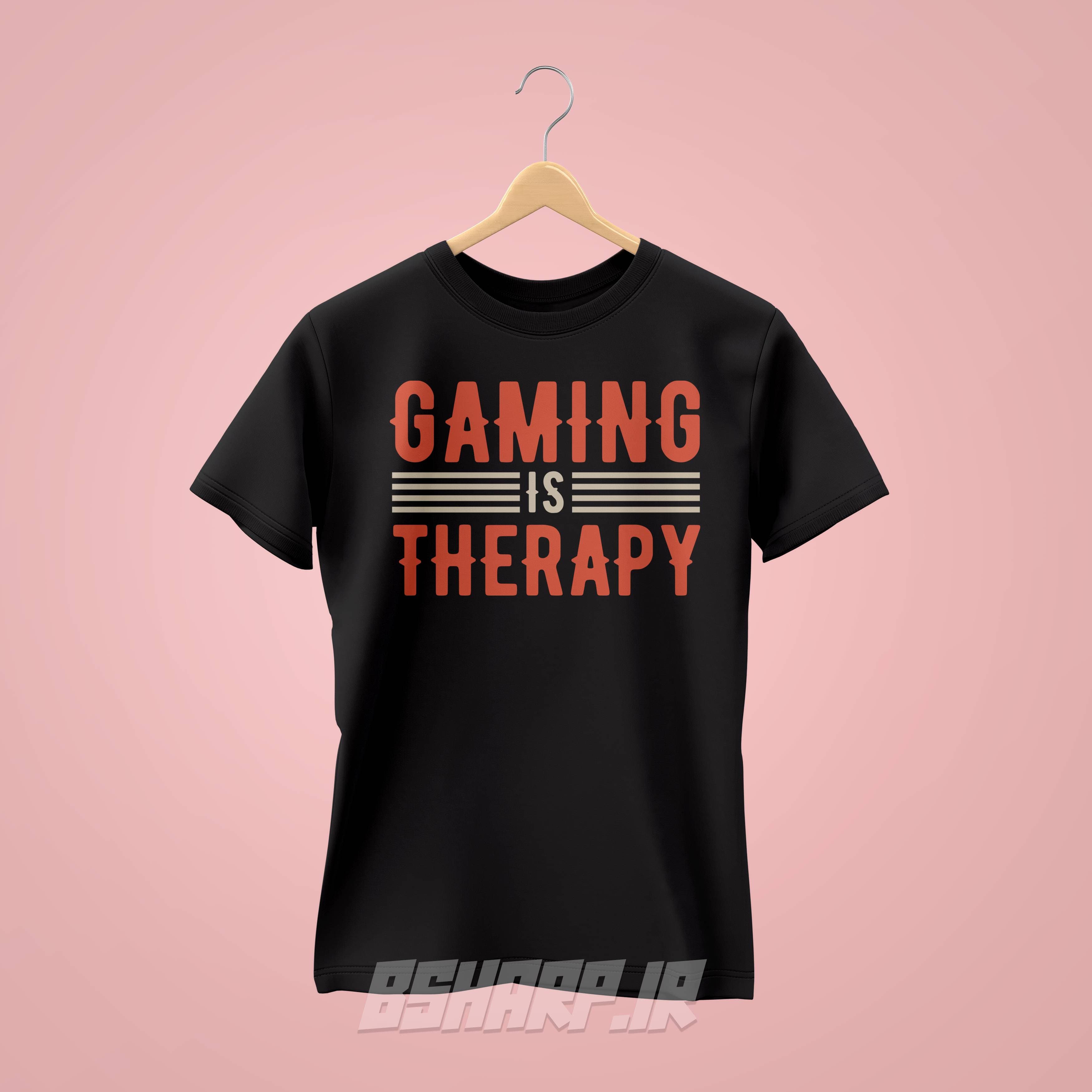 تیشرت Gamer طرح Gaming Is Therapy