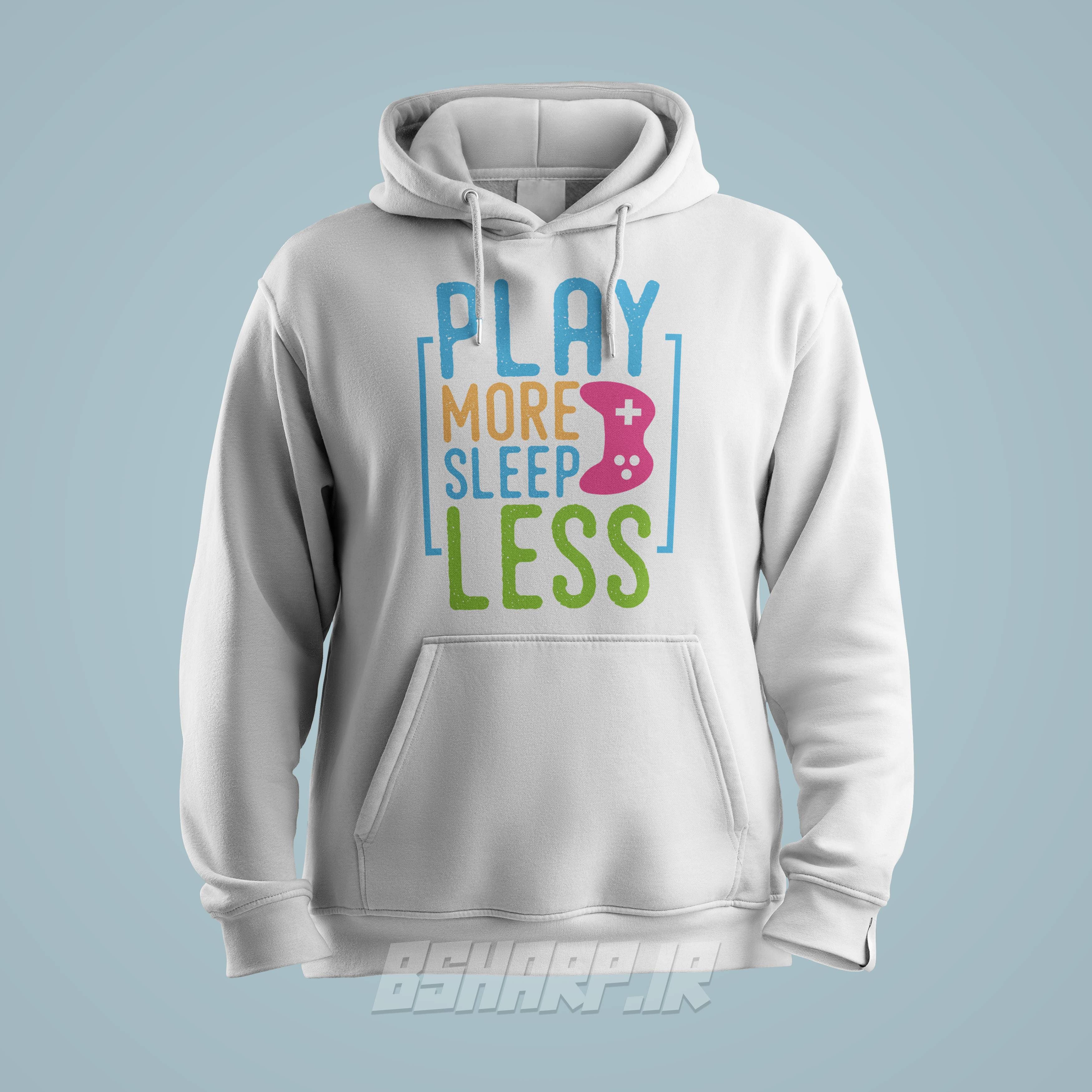 هودی Gamer طرح Play More Sleep Less — تصویر ۳
