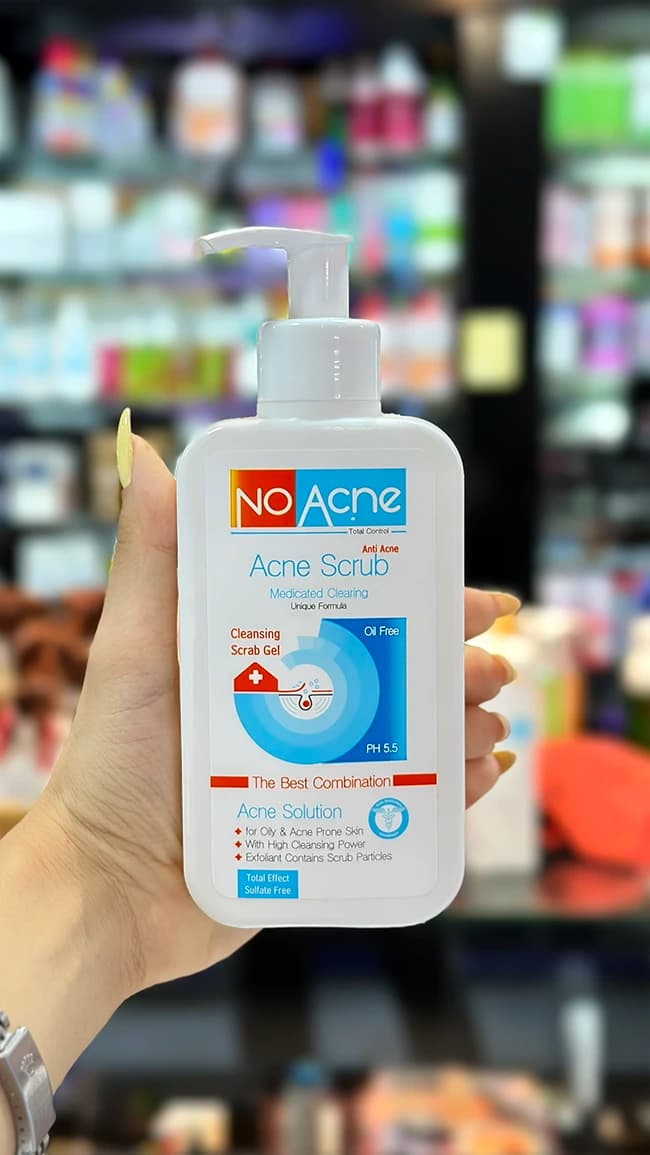 ژل اسکراب لایه بردار نو آکنه مدل Acne Solution مناسب پوست چرب و جوش دار — تصویر ۲
