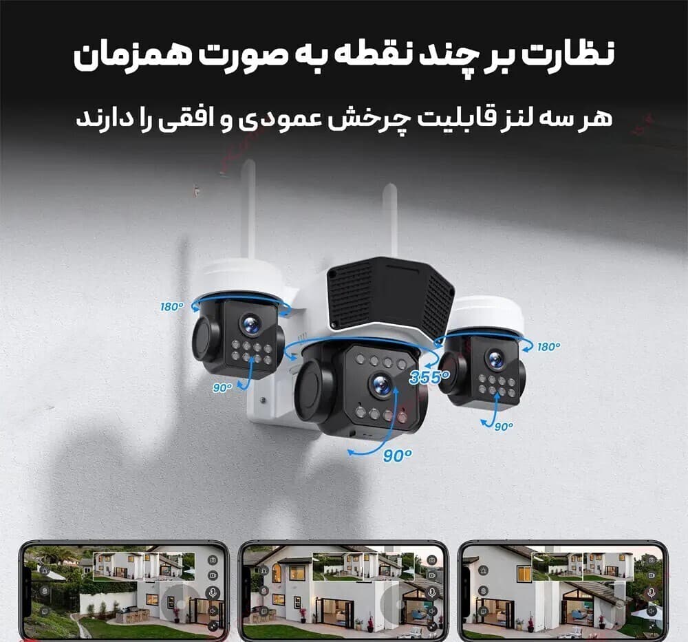دوربین سیمکارتی فضاپیما 3 لنزه اوکم پرو 15 مگاپیکسل مدل M1PRO — تصویر ۴