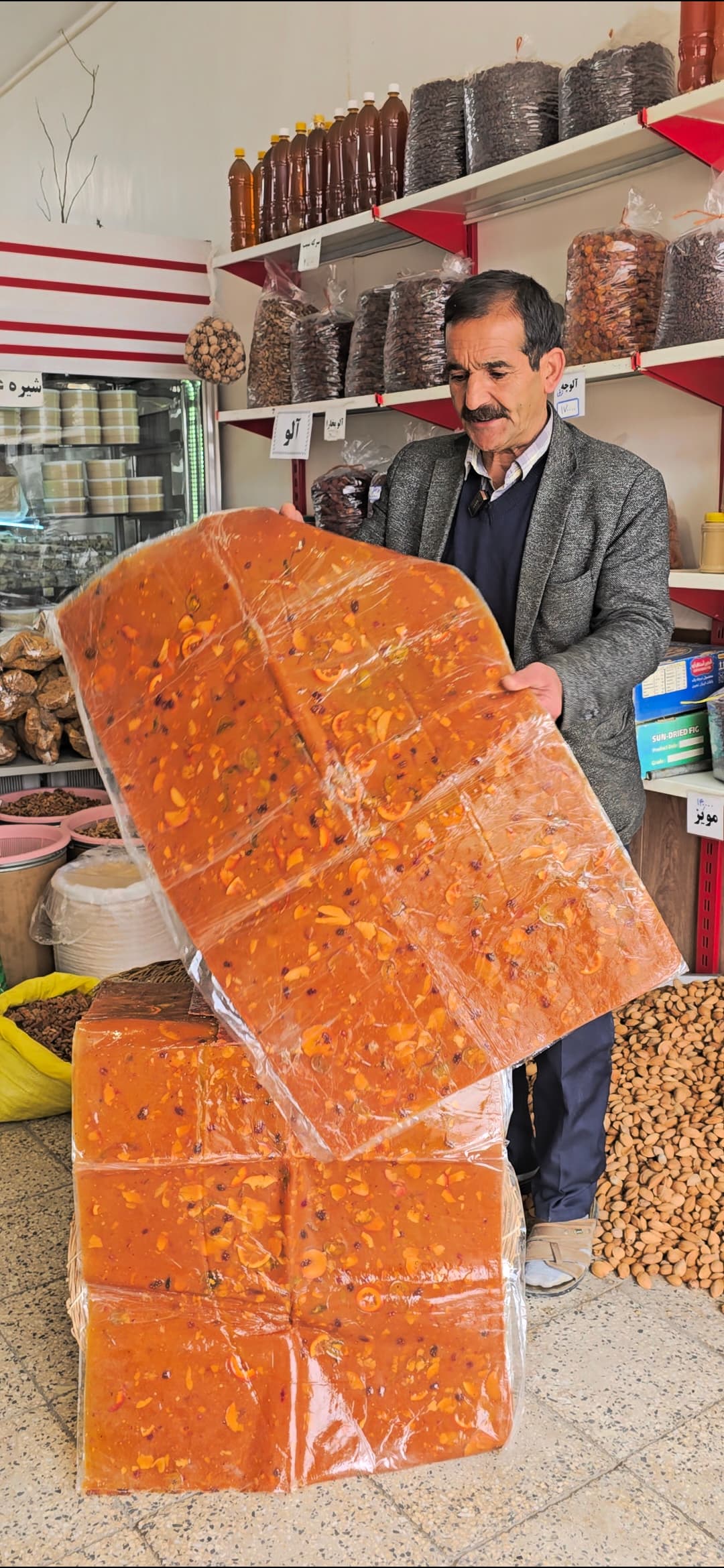 لواشک هفت میوه طبیعی آفتاب خشک یک کیلویی