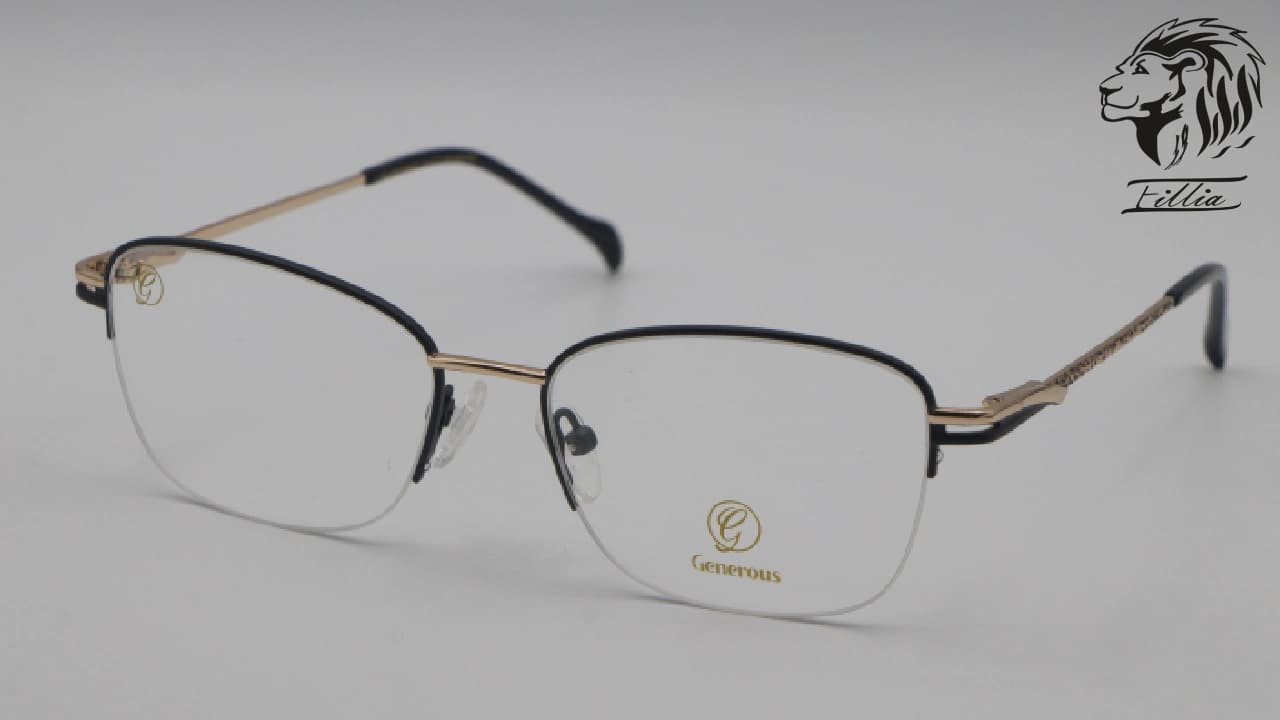 نیم فریم فلزی زنانه 3 رنگ بندی کد G9543 — تصویر ۲