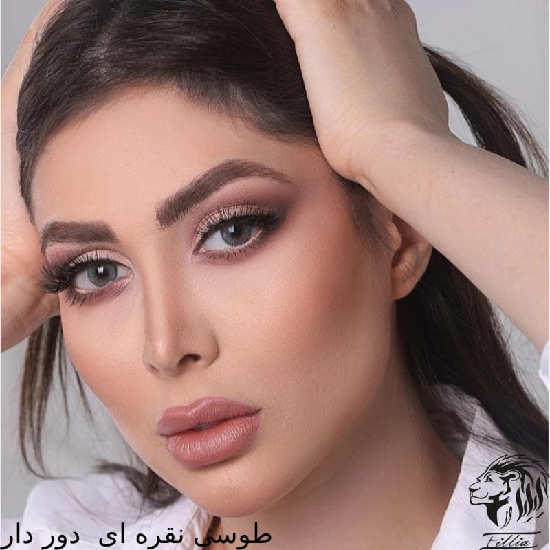 لنز رنگی طوسی آیس کالر — تصویر ۵