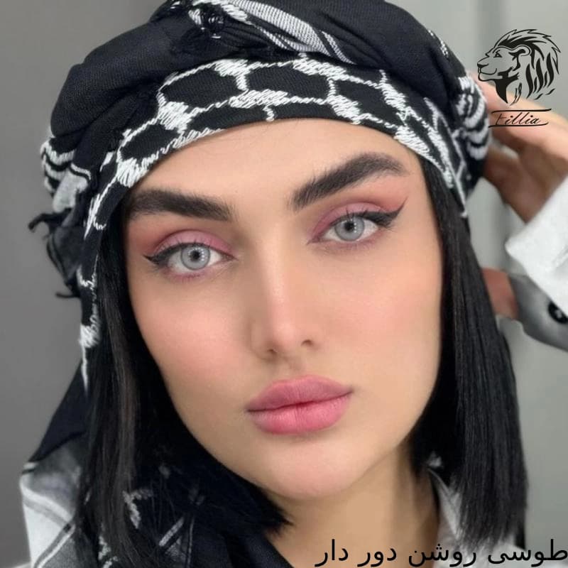 لنز رنگی طوسی آیس کالر — تصویر ۳
