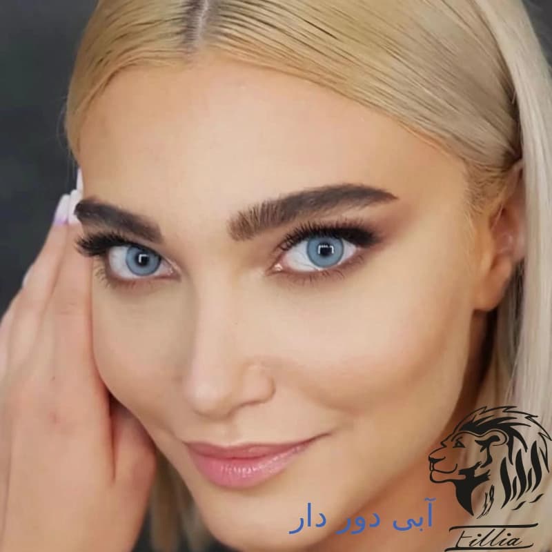 لنز رنگی آبی آیس کالر — تصویر ۳