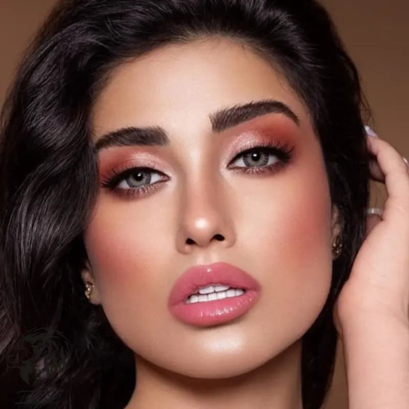 لنز طوسی عسلی دهب سوارفسکی — تصویر ۵