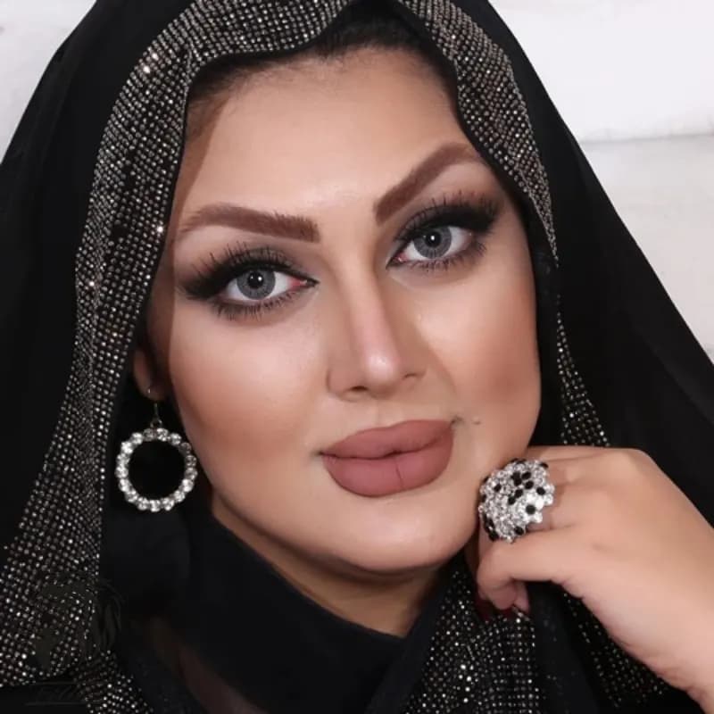 لنز طوسی عسلی دهب سوارفسکی — تصویر ۳