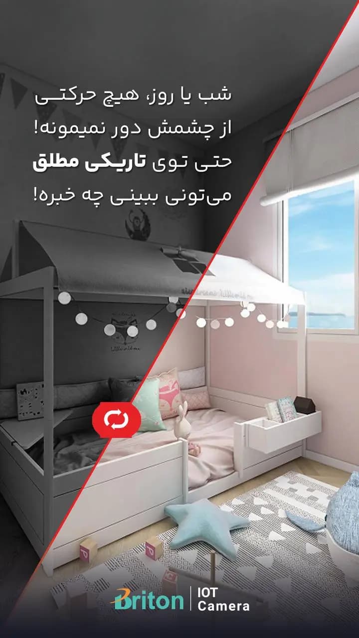دوربین مراقبت کودک برایتون IOT-73P8 — تصویر ۸