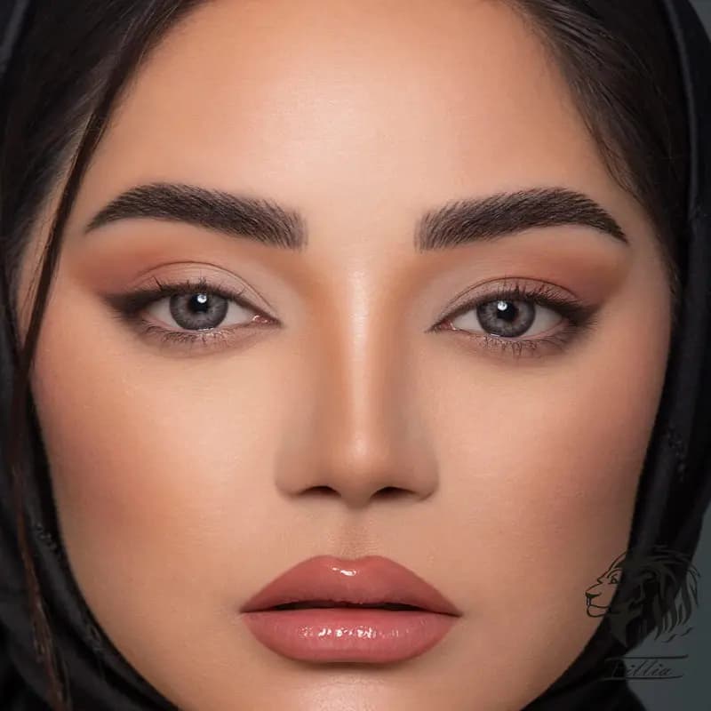 لنز سبز روشن اپتی کالر مدل Rita Grey — تصویر ۴