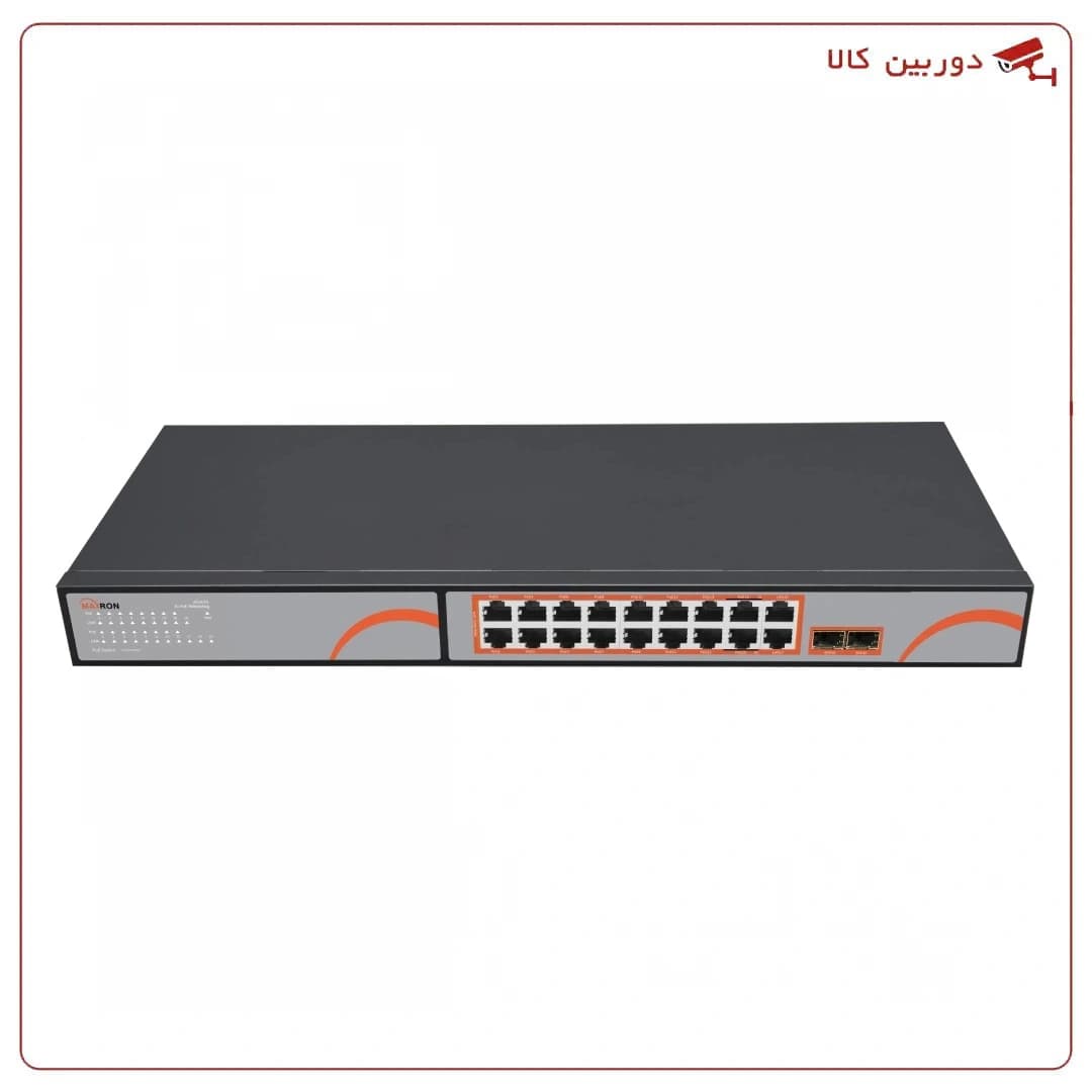 سوئیچ PoE مکسرون 16 پورت MSW-3216FPH-2GL-250I