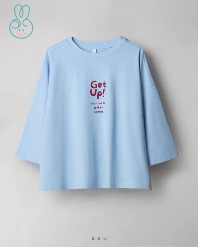تیشرت باکسی کوتاه Get up زنانه‌ برند آکو