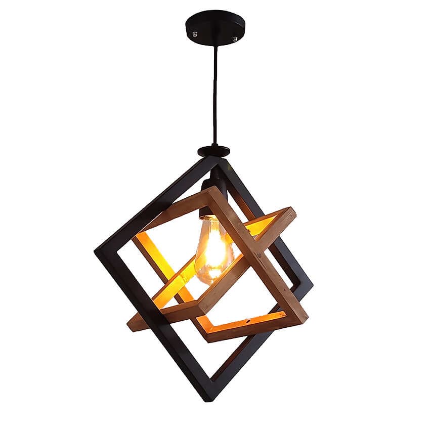 آویز تک شعله چوب و فلز مدل R-507/1 — تصویر ۲