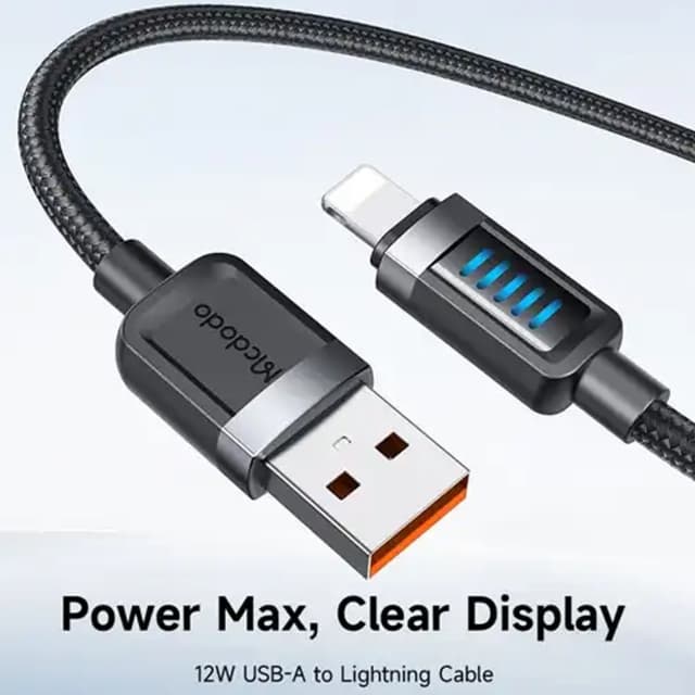 کابل آیفون لایتنینگ 3 آمپر مک دودو Mcdodo مدل CA-032 طول 1.2 متر — تصویر ۴