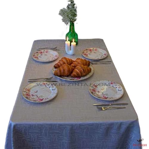 رومیزی ژاگارد رزین تاژ 10 نفره مستطیل