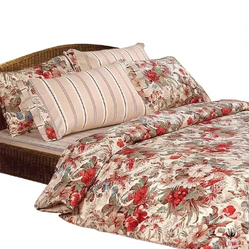 روتختی پنبه دوزی دونفره تک طرح کاملیا