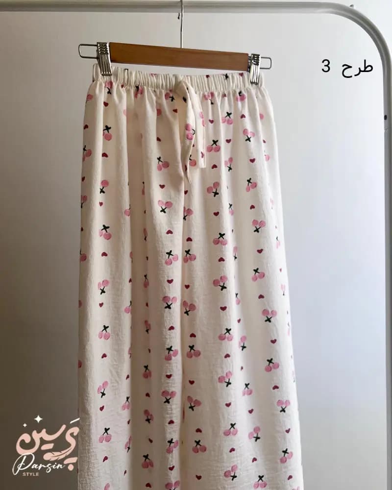شلوار راحتی نیوسل موسلین طرح فانتزی — تصویر ۹
