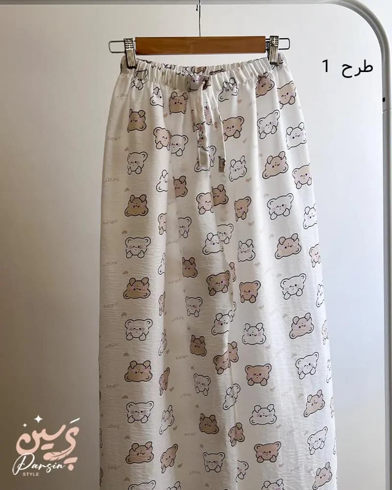 شلوار راحتی نیوسل موسلین طرح فانتزی — تصویر ۷