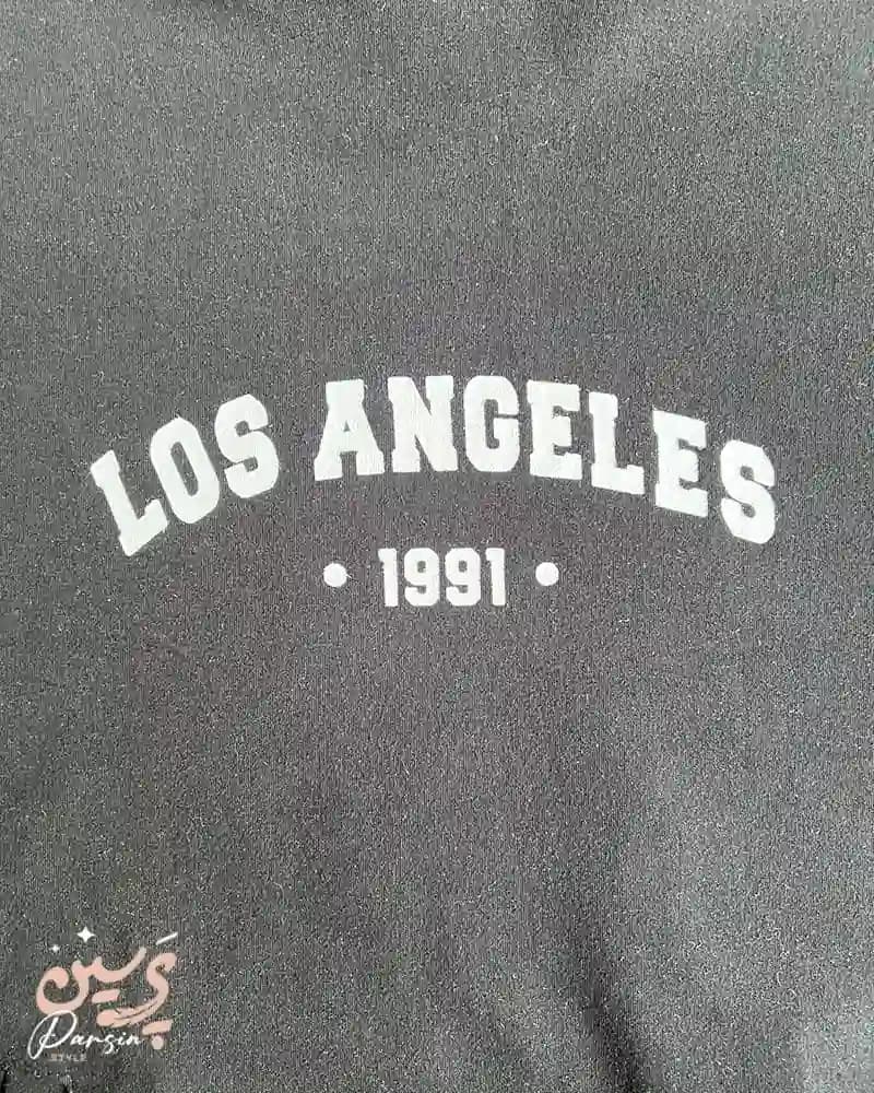 هودی دخترانه اسپرت مشکی مدل Los Angeles — تصویر ۵