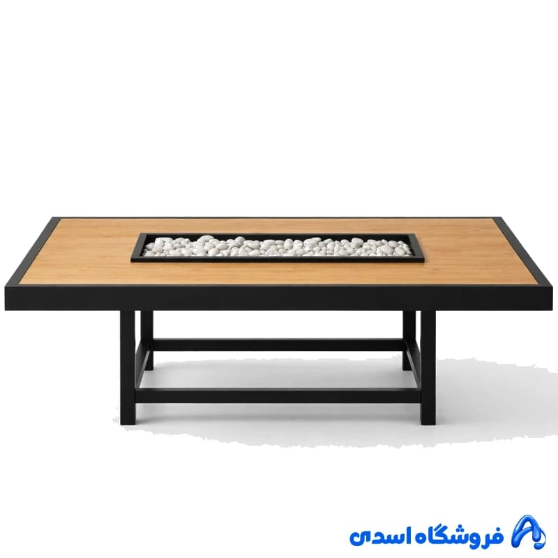 میز آتشدان مستطیل گازی مدل سدرا