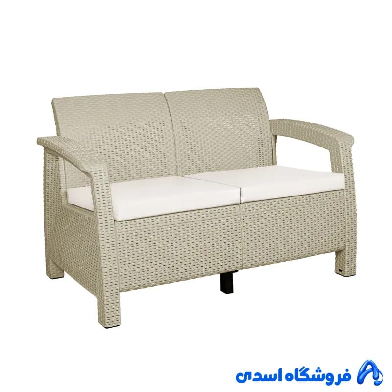 مبل باغی و ویلایی دو نفره بابل مدل حصیری