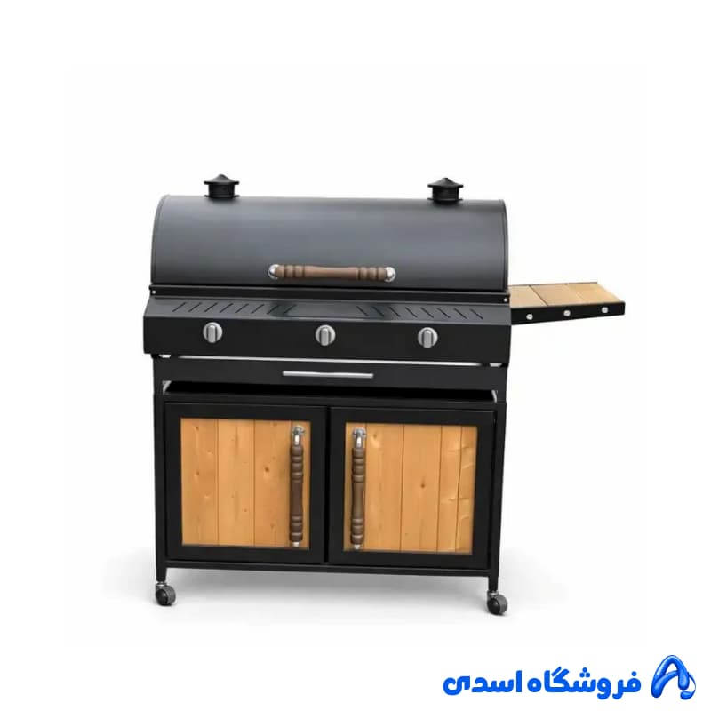 باربیکیو فلزی کابینت دار 90 سانتی