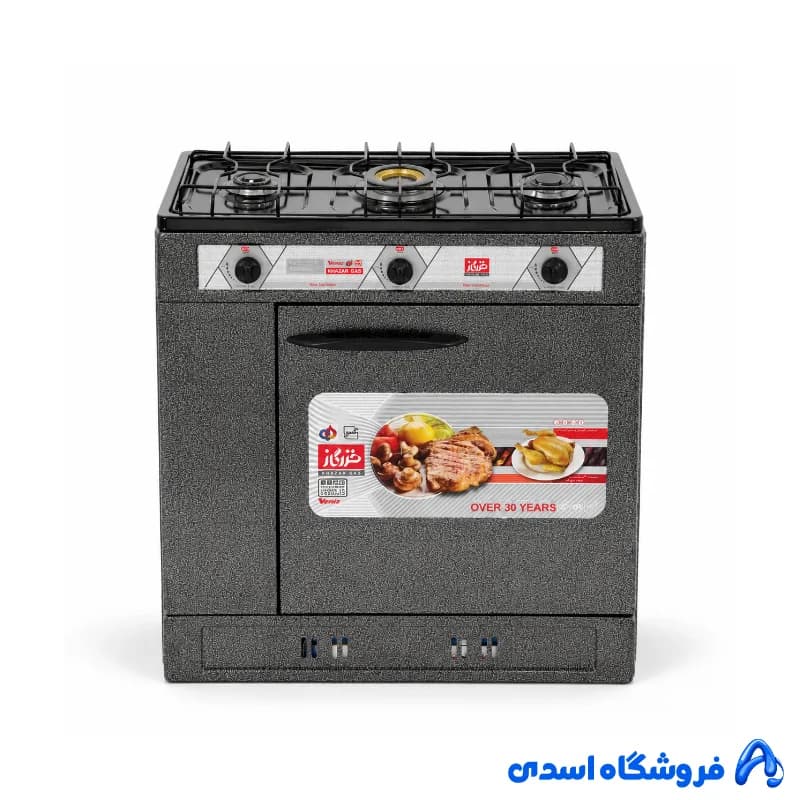 اجاق گاز 3 شعله طرح فر خزر گاز — تصویر ۲