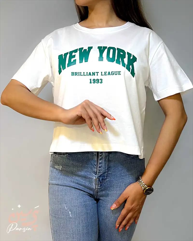 تیشرت کراپ New York — تصویر ۲