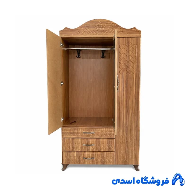 کمد سه درب آیینه دار کد 6188 — تصویر ۴