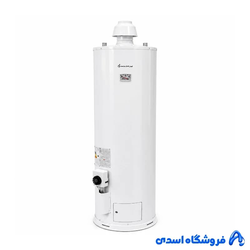 آبگرمکن ایمن گاز مشهد مدل آرمان D استوانه ای 90 لیتری