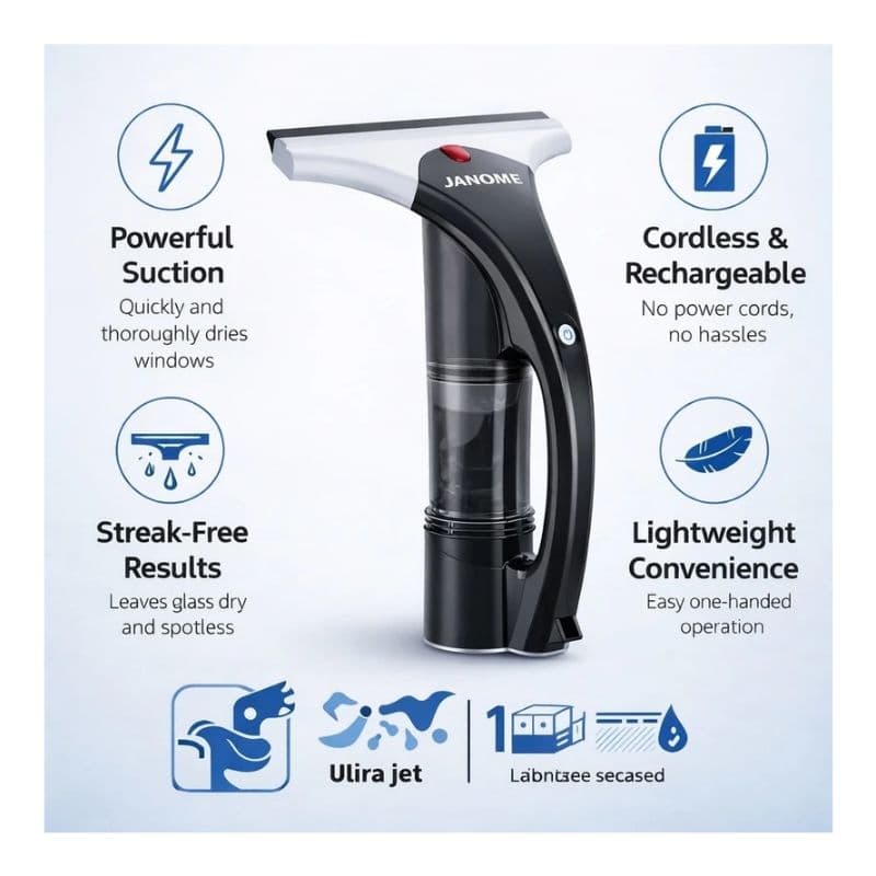 شیشه پاک کن شارژی ژانومه مدل CW1580 — تصویر ۴