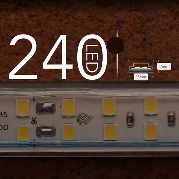 ریسه 220 ولت BlueLine تراکم 240 مهتاب لوپ لایت — تصویر ۴