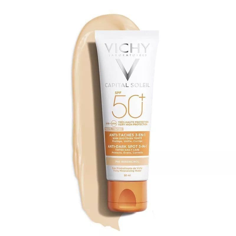 کرم ضد آفتاب کپتال سلیل رنگی ویشی SPF50 — تصویر ۵