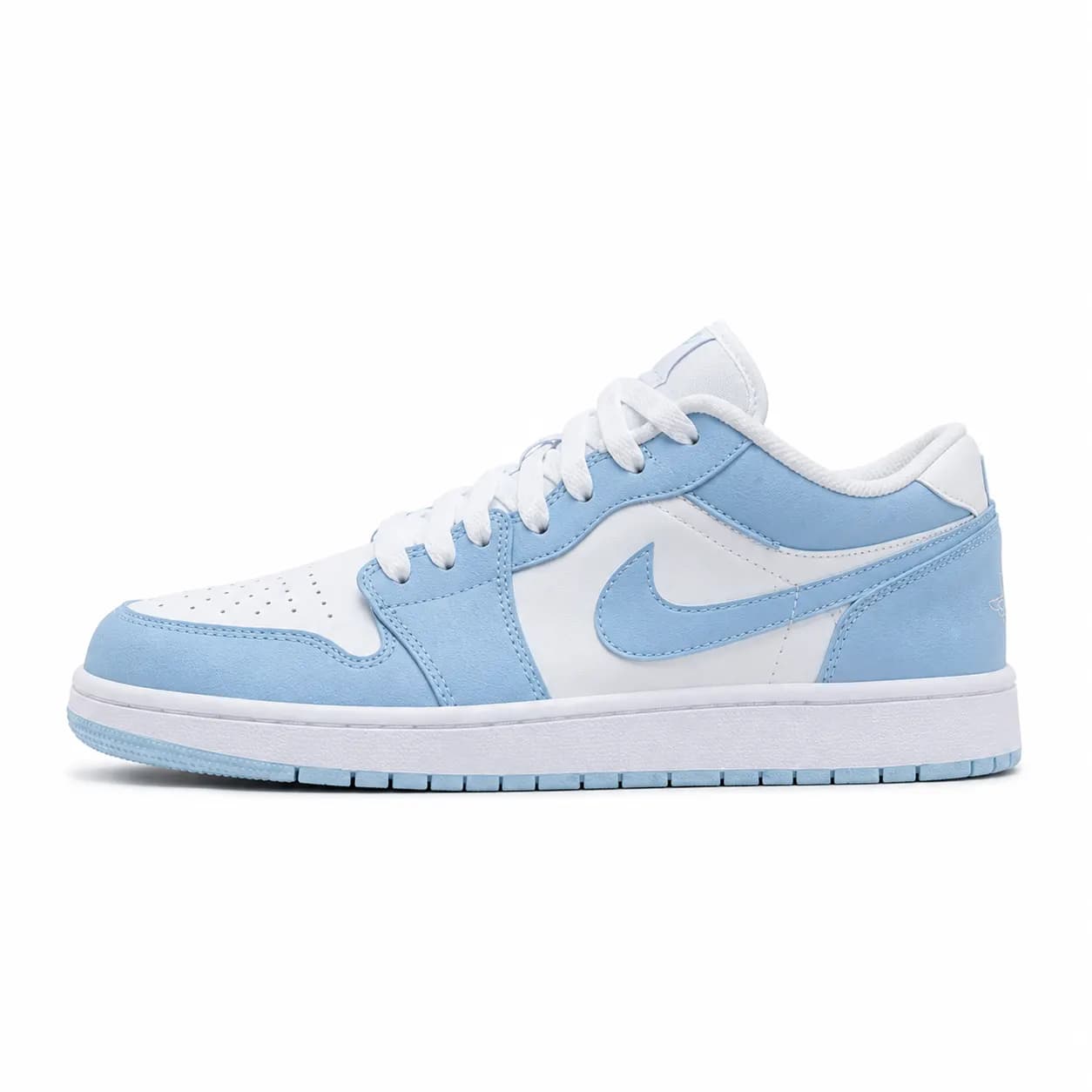 کتونی زنانه جردن وان (Jordan 1 Low) سفید آبی