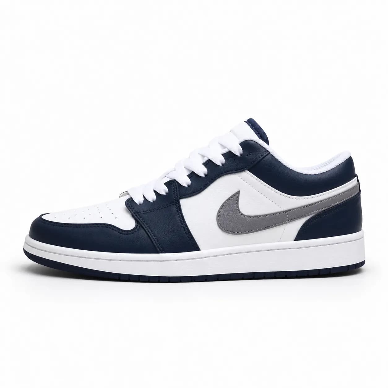 کتونی زنانه جردن وان (Jordan 1 Low) سرمه ای سفید